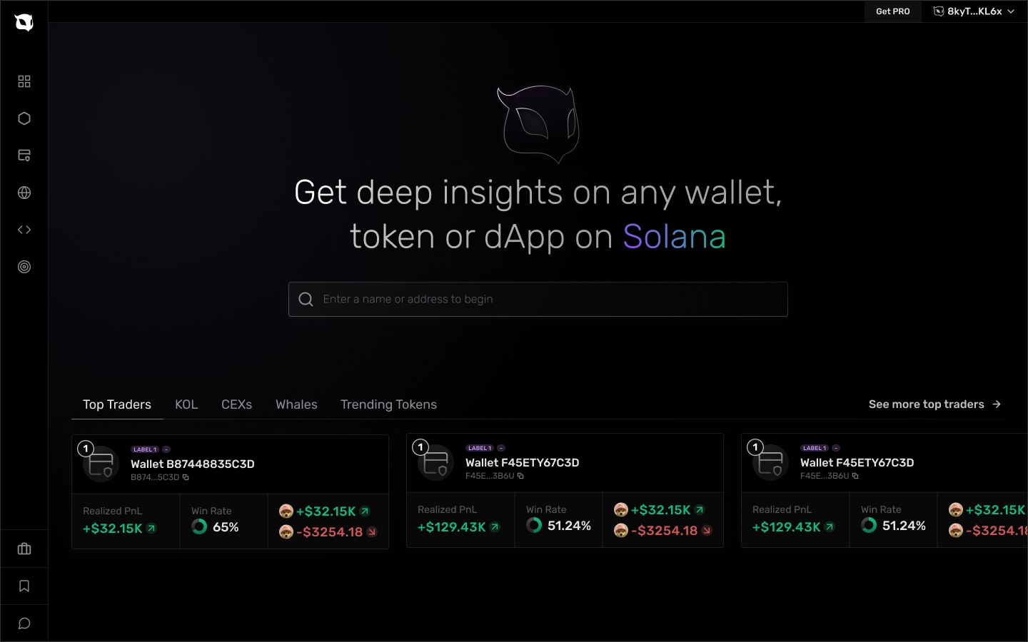 Before: the Vybe home page